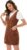 Floerns Women’s V Neck Sleeveless Corduroy Button Pinafore Overall Mini Dress
