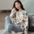 Pure Cotton Pajamas Women’s Spring and Autumn Models Long-sleeved Home Service Women’s Simple Loose Casual Suit Large Size 5XL