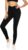 V Cross Waist Leggings for Women-Tummy Control Soft Workout Running High Waisted Non See Through Black Yoga Pants